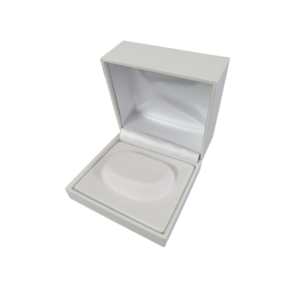 Bangle/Watch Box with Island Pad Soft Touch - White