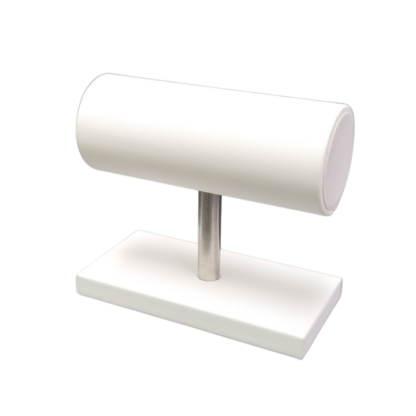 White Leatherette Bangle Stand SP 150 x 100mm - Image 2