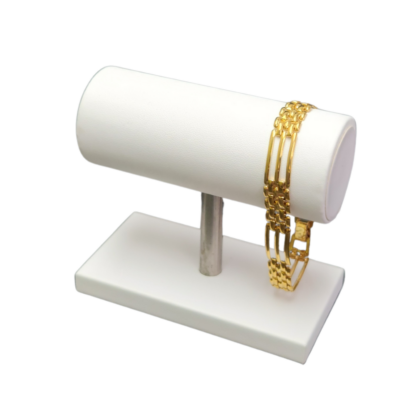 White Leatherette Bangle Stand SP 150 x 100mm