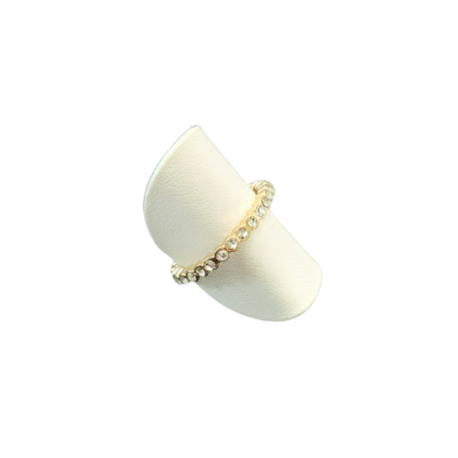 White Leatherette Ring Disc - Image 2