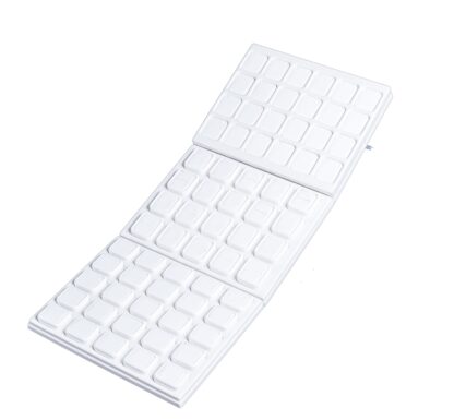 White Leatherette 24-Insert Tray for Mini QM Pads 200 x 240mm - Image 2