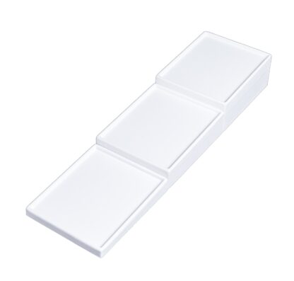 White Leatherette VT Range Medium Plinth (Holds 1 VT 140 x 180mm Insert ) 200 x 155 x 50mm - Image 4