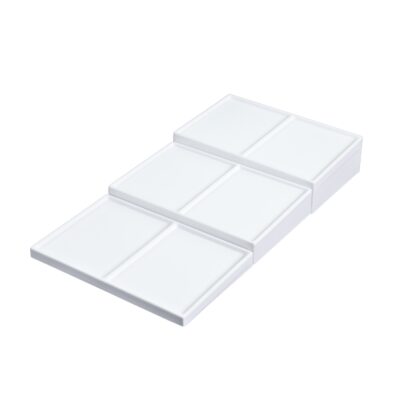 White Leatherette VT Range Low Plinth Module 310 x 200 x 25mm - Image 3