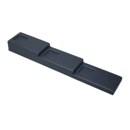 Black Leatherette Wave Display Series 2-Cavity Tray for Pendant/Earring Inserts 95 x 165mm - Image 6