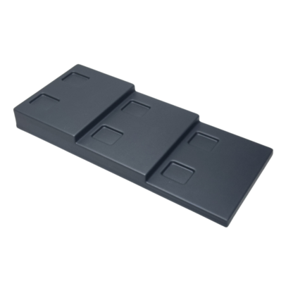 Black Leatherette Wave Display Series 2-Cavity Tray for Pendant/Earring Inserts 95 x 165mm - Image 8