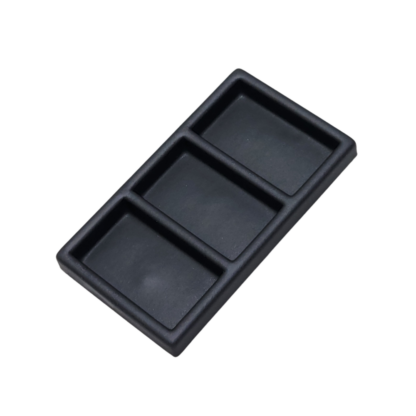 Black Leatherette Wave Display Series 3-Cavity Tray for Pendant/Earring Insert s 95 x 165mm