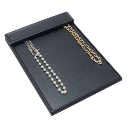 Black Leatherette Chain Tray 320 x 240mm