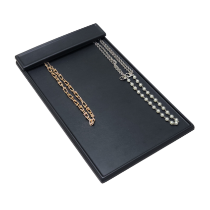 Black Leatherette Chain Tray 390 x 240mm