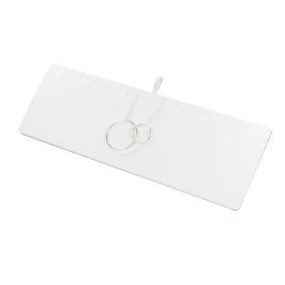 White Leatherette Wave Display Series 2-Cavity Tray for Pendant/Earring Insert s 165 x 205mm - Image 8