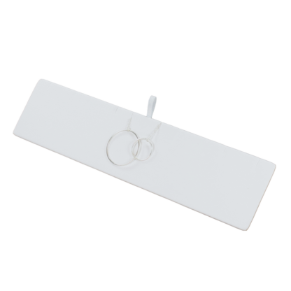 White Leatherette Wave Display Set of 3 Pendant Insert s to Fit in AUL2016-3CAVITY Tray