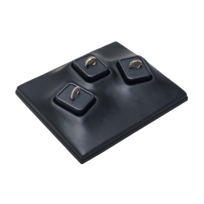 Black Leatherette Contoured Tray for 3 x #150H Insert 200 x 240mm