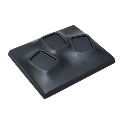 Black Leatherette Contoured Tray for 3 x #150H Insert 200 x 240mm - Image 2