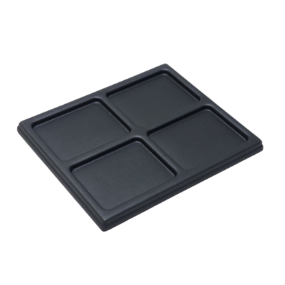 Black Leatherette 4-Insert Tray 200 x 240mm