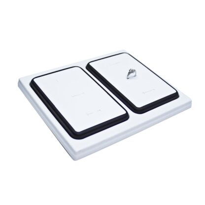 Black Leatherette 2-Insert Tray 200 x 240mm - Image 2