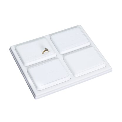 Black Leatherette 4-Insert Tray 200 x 240mm - Image 2