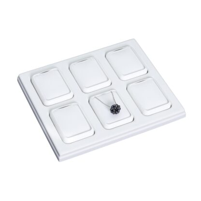 Black Leatherette 6-Insert Tray 200 x 240mm - Image 2