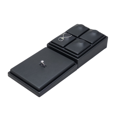 Black Leatherette VT Range Medium Plinth (Holds 1 VT 140 x 180mm Insert ) 200 x 155 x 50mm - Image 3