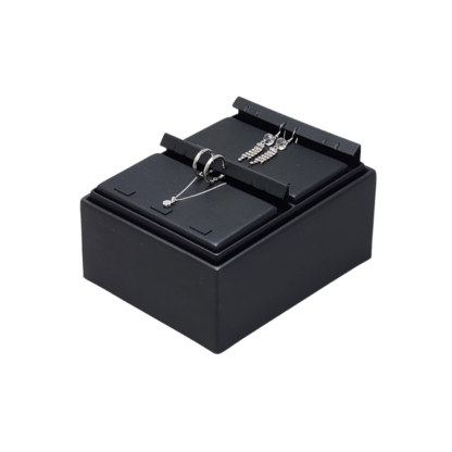 Black Leatherette VT Range Insert  for Displaying Pendant/Hoop Earring Sets 140 x 180mm - Image 3