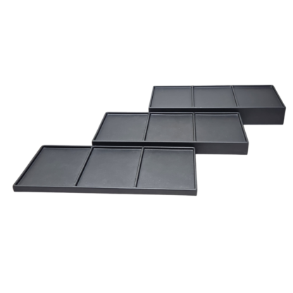 Black Leatherette VT Range Low Plinth Module 470 x 200 x 25mm - Image 3