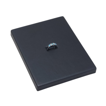 Black Leatherette VT Range Insert  for Displaying 1 Ring 140 x 180mm