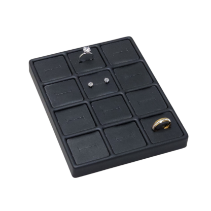 Black Leatherette VT Range Insert  for Displaying 12 Pads 140 x 180mm