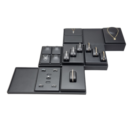 Black Leatherette VT Range Insert  for Displaying Watches or Bangles with 3 Cushions (Left) 140 x 180mm - Image 5