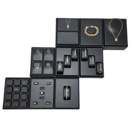 Black Leatherette VT Range Insert  for Displaying Watches or Bangles with 3 Cushions (Left) 140 x 180mm - Image 6