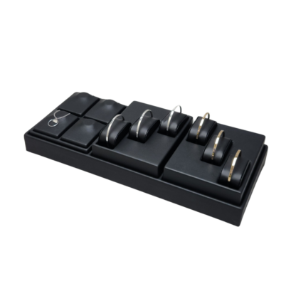 Black Leatherette VT Range Insert  for Displaying Watches or Bangles with 3 Cushions (Left) 140 x 180mm - Image 8