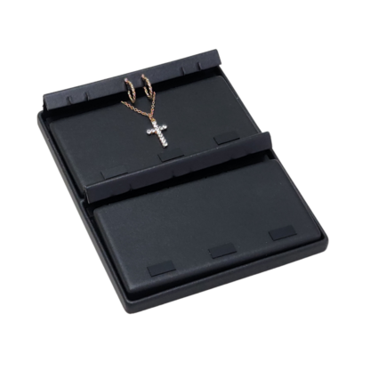 Black Leatherette VT Range Insert  for Displaying Pendant/Hoop Earring Sets  140 x 180mm