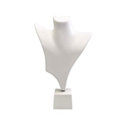 Medium Bust LH facing in White Leatherette 300w x 480h mm