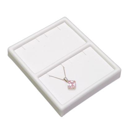 Ostendo Range Tray Module 100 x 120mm in White Leatherette for holding 4 pendants