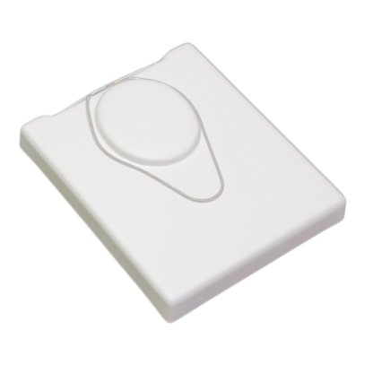 Ostendo Range Tray Module 100 x 120mm in White Leatherette for holding a Pendant