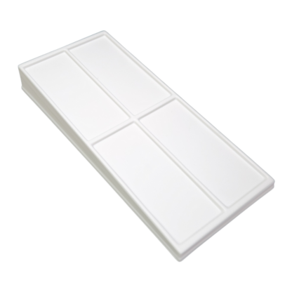 Ostendo Range Base 240w x 525d x 70h mm in White Leatherette