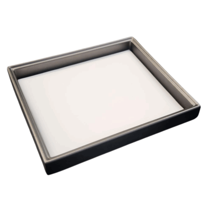 White Leatherette Serving Tray Insert for DST2723 Outer Tray - Image 2