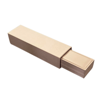 Premium Cushion Top Bracelet Box in Bronze with Sleeve