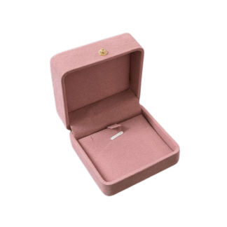 Classic Suede Standard Size Pendant Box in Pink